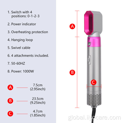 5 in 1 Styler Multi Functional Curling Straightener Electric Hot Air Hair Dryer Brush Manufactory